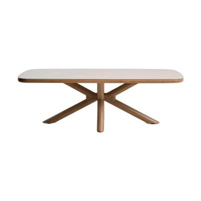 Kave Home Mirtia tuintafel 240x110 cm Ecru