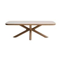 Kave Home Mirtia tuintafel 240x110 cm Ecru - thumbnail