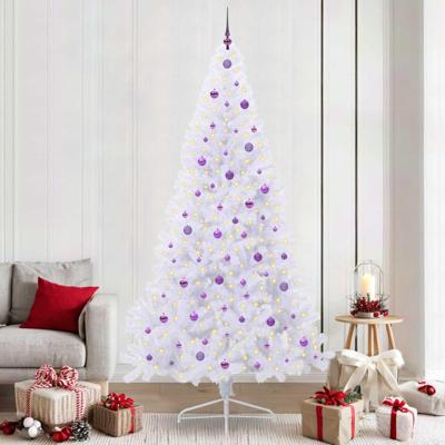 Kunstkerstboom met 300 LED Wit 240 cm PVC en staal