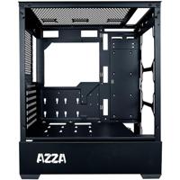 Azza APOLLO 430B DF2 computerbehuizing Midi ATX Tower Zwart, Transparant - thumbnail