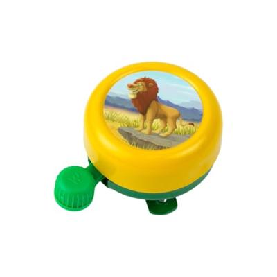 WIDEK kinder fietsbel "animals kingdom" bell animals kingdom yellow