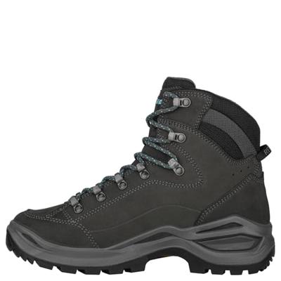 Lowa Renegade Evo GTX Mid S Hoge Wandelschoen Dames Asphalt/Turqoise 6