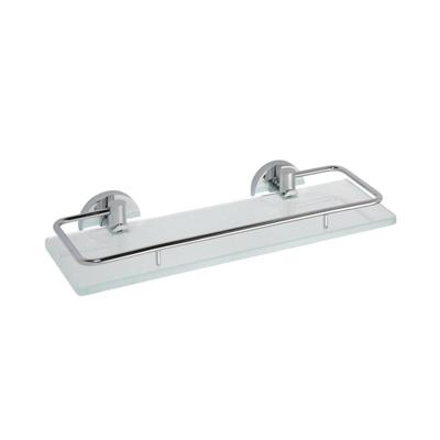 Glazen Planchet Sapho X-Round 30x5.5 cm met Rails Chroom Glazen Planchet Sapho X-Round 30x5.5 cm met Rails Chroom