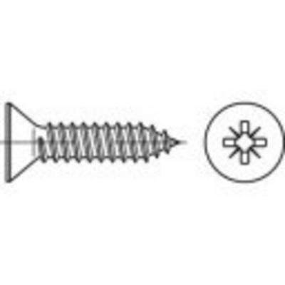 TOOLCRAFT TO-5432940 Verzonken plaatschroeven 16 mm Kruiskop Phillips Staal Galvanisch verzinkt 1000 stuk(s)