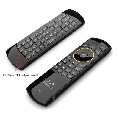 Rii Mini Wireless Keyboard i25 RF Draadloos Drukknopen Zwart, Oranje afstandsbediening