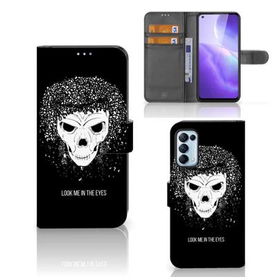 Telefoonhoesje met Naam OPPO Find X3 Lite Skull Hair Telefoonhoesje met Naam OPPO Find X3 Lite Skull Hair