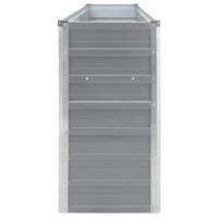 Plantenbak verhoogd 320x40x77 cm gegalvaniseerd staal grijs - thumbnail