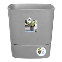 ELHO - Vaso da fiori - Greensense Aqua Care Square 38 - Cemento chiaro - Interno/esterno - Ø 38 x H 38,9 cm - thumbnail