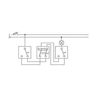 Busch-Jaeger 2000/6 US Wisselschakelaar Inzetstuk Duro 2000 SI Lineair, Duro 2000 SI, Reflex SI Lineair, Reflex SI, Solo, Alpha Nea, Alpha exclusive, Future - thumbnail