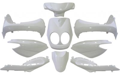 Edge Plaatset 9-delig voor yamaha neo's - vanaf bouwjaar 2008 tot 2011 - 2 en 4 takt model - glanzend wit