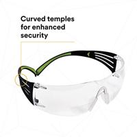 3M SecureFit SF420AF Veiligheidsbril Met anti-condens coating, Met anti-kras coating Groen, Zwart EN 166 DIN 166 - thumbnail