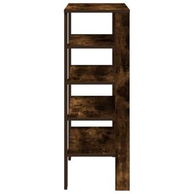 VidaXL Schoenenrek 61x32x87,5 cm bewerkt hout gerookt eikenkleurig VidaXL Schoenenrek 61x32x87,5 cm bewerkt hout gerookt eikenkleurig