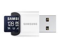 Samsung PRO Ultimate microSD-kaart 128 GB Class 3 UHS-I , v30 Video Speed Class, A2 Application Performance Class Incl. USB-kaartlezer - thumbnail