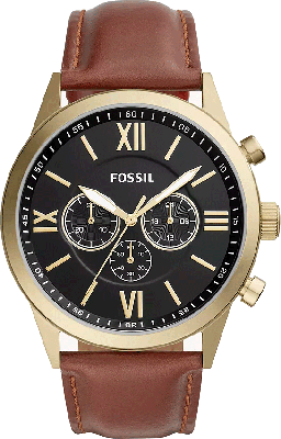 Horlogeband Fossil BQ2261 Leder Bruin 26mm
