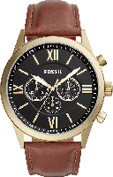 Horlogeband Fossil BQ2261 Leder Bruin 26mm - thumbnail