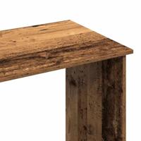 Bureau 102x50x75 cm bewerkt hout oud houtkleurig - thumbnail