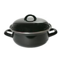 Imperial Kitchen Braadpan 26 cm Zwart/Emaille - thumbnail