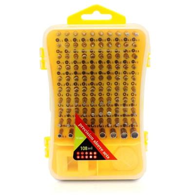 108 in 1 S2 gereedschap stalen precisie schroevendraaier Nutdriver bits reparatie tools Kit