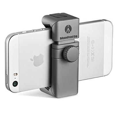 Manfrotto Twist Grip universele smartphonehouder grijs/zilver-mat