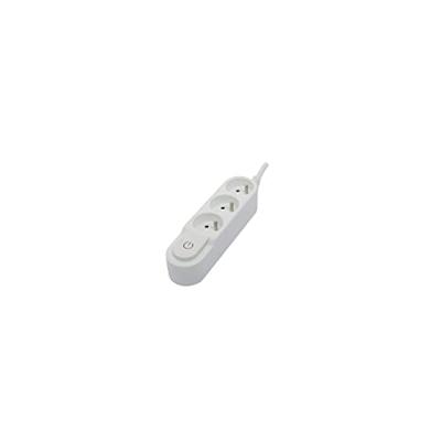 CHACON Stekkerdoos 3 x 16 A met schakelaar, kabel 1,5 m HO5VV-F 3x1,5 mm² wit