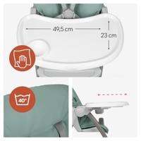 Kinderstoel - HAUCK - Zit en Opvouwbaar - Vanaf 6 maanden tot 15 kg - Opvouwbaar - Opbergmand onder de zitting - Dusty Mint - thumbnail