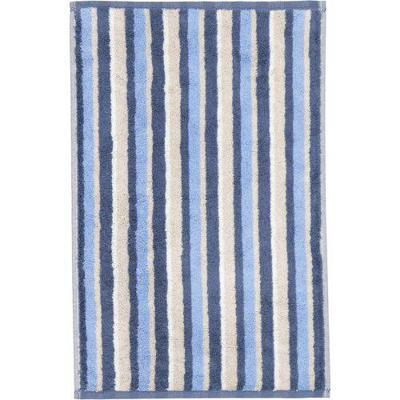 Cawö Cawo Breeze Streifen Gastendoekje 30x50 sky