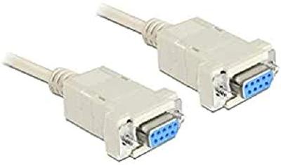 DeLOCK serial null modem 9 pin female > 9 pin female, 1,8m kabel (84077)