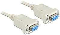 DeLOCK serial null modem 9 pin female > 9 pin female, 1,8m kabel (84077) - thumbnail