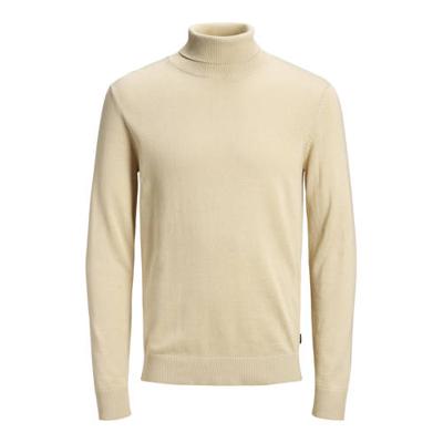 Jack - Jones Jjeemil Knit Roll Neck Noos Trui Oatmeal Melange