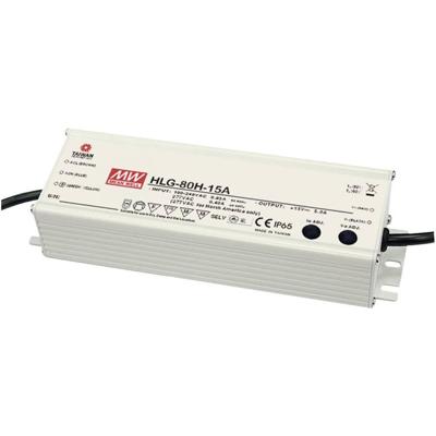 MEAN WELL HLG-80H-C700A LED-driver, LED-transformator Constante stroomsterkte 90 W 0.7 A 64 - 129 V/DC PFC-schakeling, Overbelastingsbescherming, Instelbaar 1 MEAN WELL HLG-80H-C700A LED-driver, LED-transformator Constante stroomsterkte 90 W 0.7 A 64 - 129 V/DC PFC-schakeling, Overbelastingsbescherming, Instelbaar 1