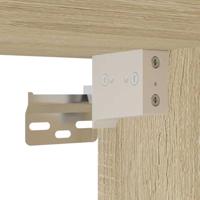 Vitrinekast 100x8,5x50 cm bewerkt hout sonoma eikenkleurig - thumbnail