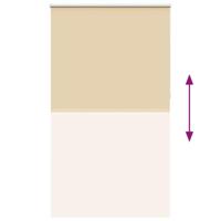 Rolgordijn verduisterend 130x210 cm stofbreedte 126,6 cm beige - thumbnail
