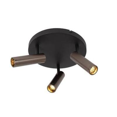 Lucide GRADO - Plafondspot - Ø 25 cm - 3xGU10 (MR11) - Grijs ijzer