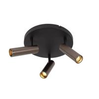 Lucide GRADO - Plafondspot - Ø 25 cm - 3xGU10 (MR11) - Grijs ijzer - thumbnail