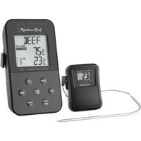 TFA Dostmann 14.1504 Barbecuethermometer Kabelsensor, Alarm, Met timer, Bewaking van kerntemperatuur Langzaam garen, Varken, Rund, Hert, Kalkoen, Lam, Konijn, - thumbnail