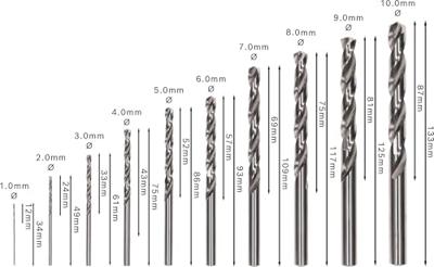 Bosch Accessoires 10-delige Robust Line metaalborenset HSS-G, 135° 1; 2; 3; 4; 5; 6; 7; 8; 9; 10 mm, 135° 10st - 2607010535 - thumbnail