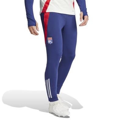 adidas Olympique Lyon Trainingsbroek 2024-2025 Donkerblauw Rood Wit adidas Olympique Lyon Trainingsbroek 2024-2025 Donkerblauw Rood Wit