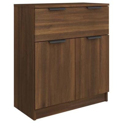 Dressoir 60x30x70 cm bewerkt hout bruineikenkleurig Dressoir 60x30x70 cm bewerkt hout bruineikenkleurig