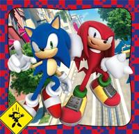 Clementoni legpuzzel super color vierkant sonic, 3x48st. - thumbnail