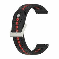 Garmin Vivoactive 4 / 4L - Dot Pattern bandje - Zwart met rood - thumbnail