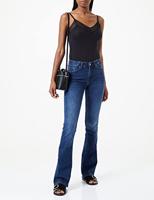 Only Onlblush Mid Flared Dnm Tai021 Flare Dark Blue Denim - thumbnail