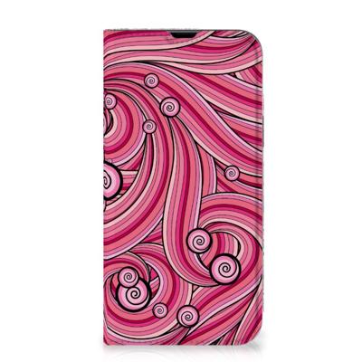 iPhone 13 Pro Max | Bookcase | Swirl Pink