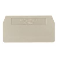 Weidmüller 1608740000-50 Afsluitplaat Beige 50 stuk(s) - thumbnail