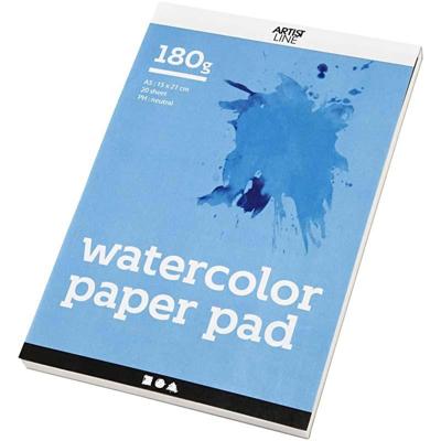 Creativ Company Https://www.cchobby.nl/aquarelblok-a5-vel-148x210-mm-180-gr-wit-20-vel-1-stuk