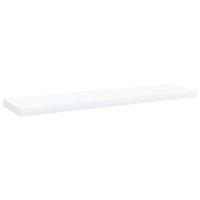 VidaXL Wandschappen 4 st 40x10x1,5 cm bewerkt hout wit - thumbnail