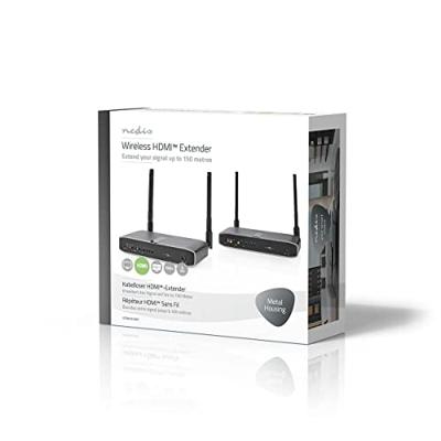 Draadloze HDMI-Zender | Wi-Fi | 5.15 - 5.85 MHz | 100 m (gezichtsveld) | Maximale resolutie: Full HD 1080p | 6.75 Gbps | IR Return-functie | ABS | Antraciet Draadloze HDMI-Zender | Wi-Fi | 5.15 - 5.85 MHz | 100 m (gezichtsveld) | Maximale resolutie: Full HD 1080p | 6.75 Gbps | IR Return-functie | ABS | Antraciet
