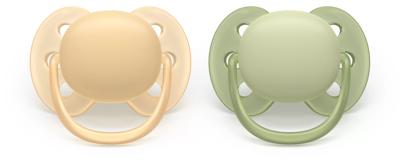 Set van 2 PHILIPS AVENT ultra soft lolly 6-18 maanden forest friends groen