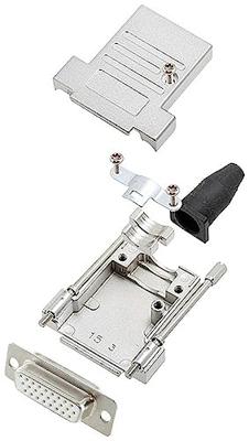 encitech DTSL15-LJSRG-T-HDS26-W-K 6355-8041-12 D-sub female connectorset 180 ° Aantal polen: 26 Soldeerkelk 1 stuk(s)