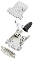encitech DTSL15-LJSRG-T-HDS26-W-K 6355-8041-12 D-sub female connectorset 180 ° Aantal polen: 26 Soldeerkelk 1 stuk(s) - thumbnail