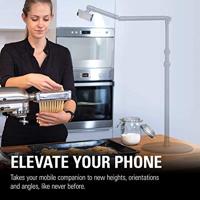 Elgato Phone Grip, premium klem voor smartphone met beklede bek en voorgespannen veer, bevestiging met 1/4”-draad of op statief, perfect voor TikTok, Instagram, streaming, videogesprekken en studio’s - thumbnail
